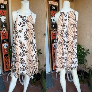 Forever21 Leopard Print Sleeveless Mini Dress LARGE